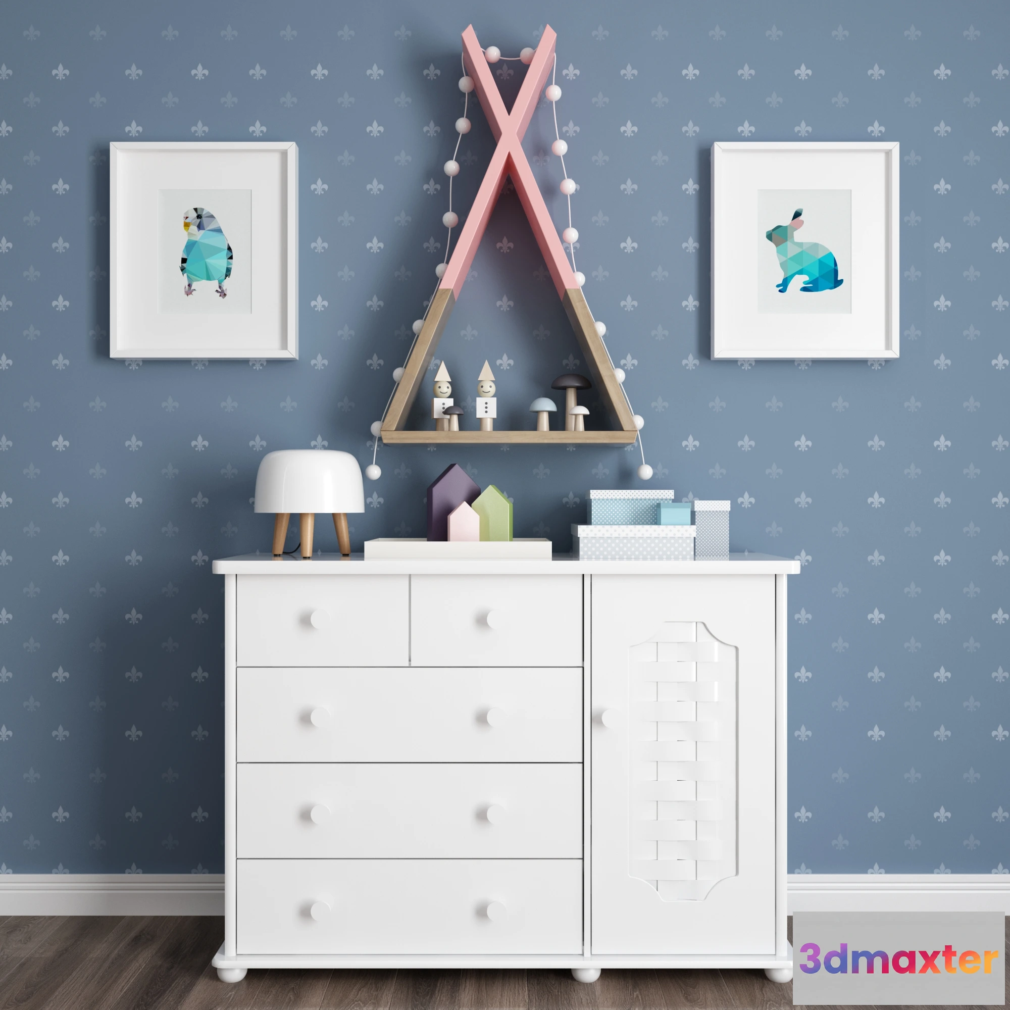 1598000 - decoration - Decorative set 215 3D Max