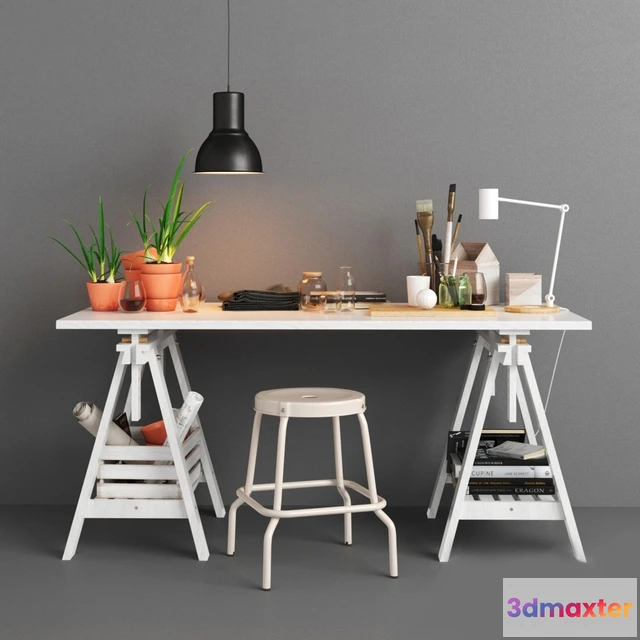 1598040 - decoration - IKEA set 95 3D Max