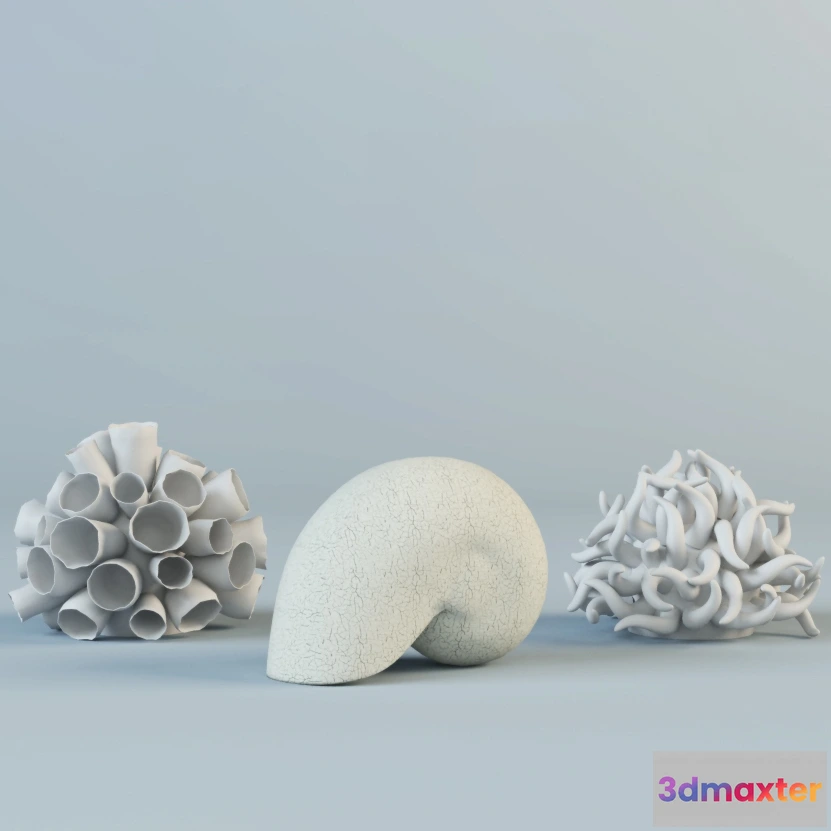 1598078 - decoration - Decorative Ceramic Figures Zara Home 3D Max