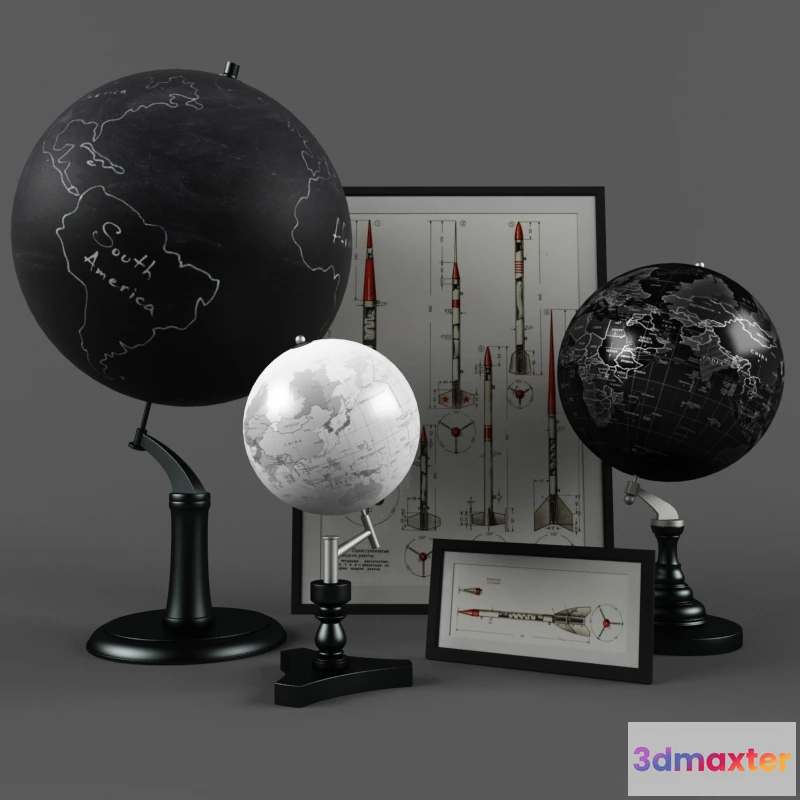 1598088 - decoration - Antique globes 3D Max