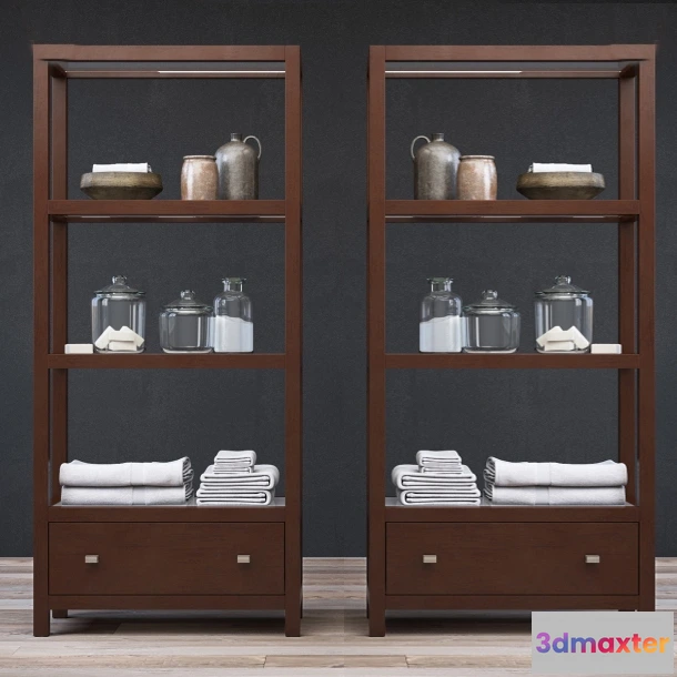 1598148 - decoration - Hutton Tall  Etagere 3D Max