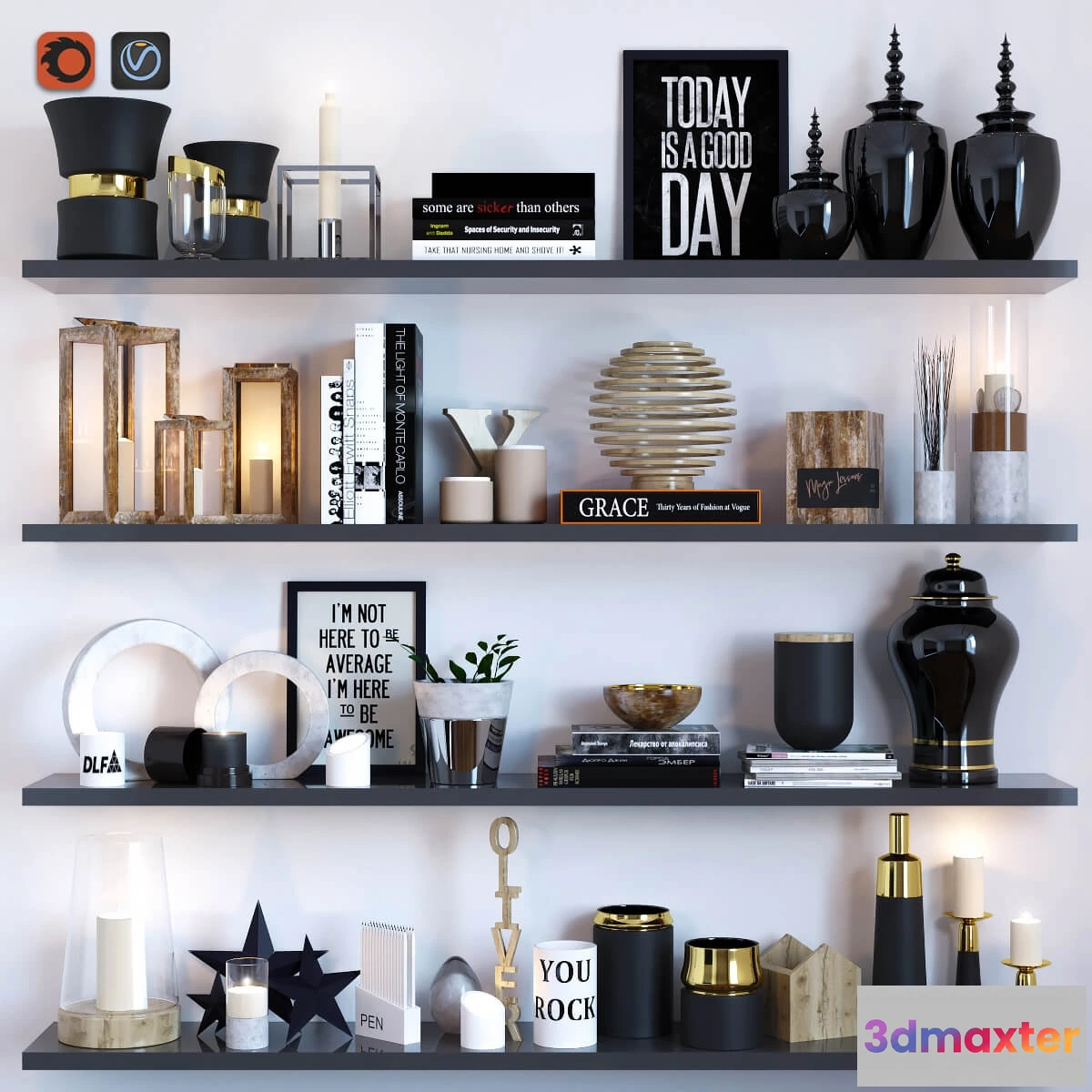 1598218 - decoration - Decor set 66 3D Max