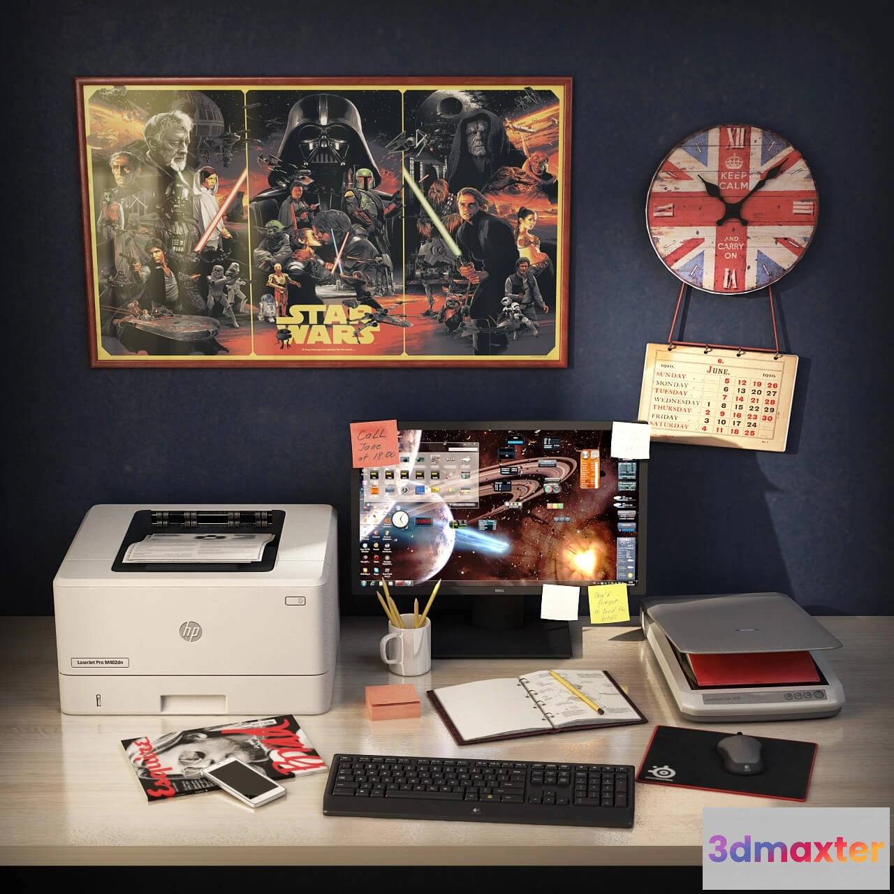 1598226 - decoration - Filling Wallpaper 3D Max