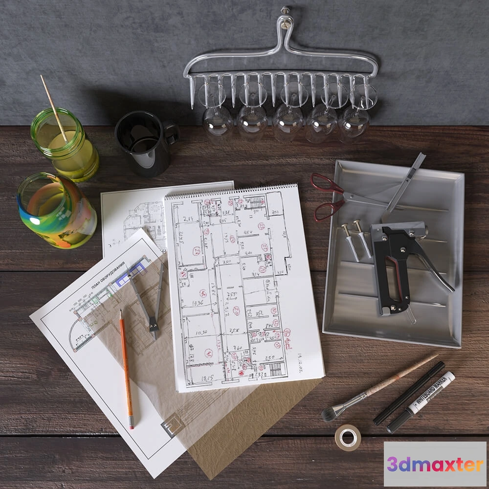 1598234 - decoration - Decorative set 366 3D Max