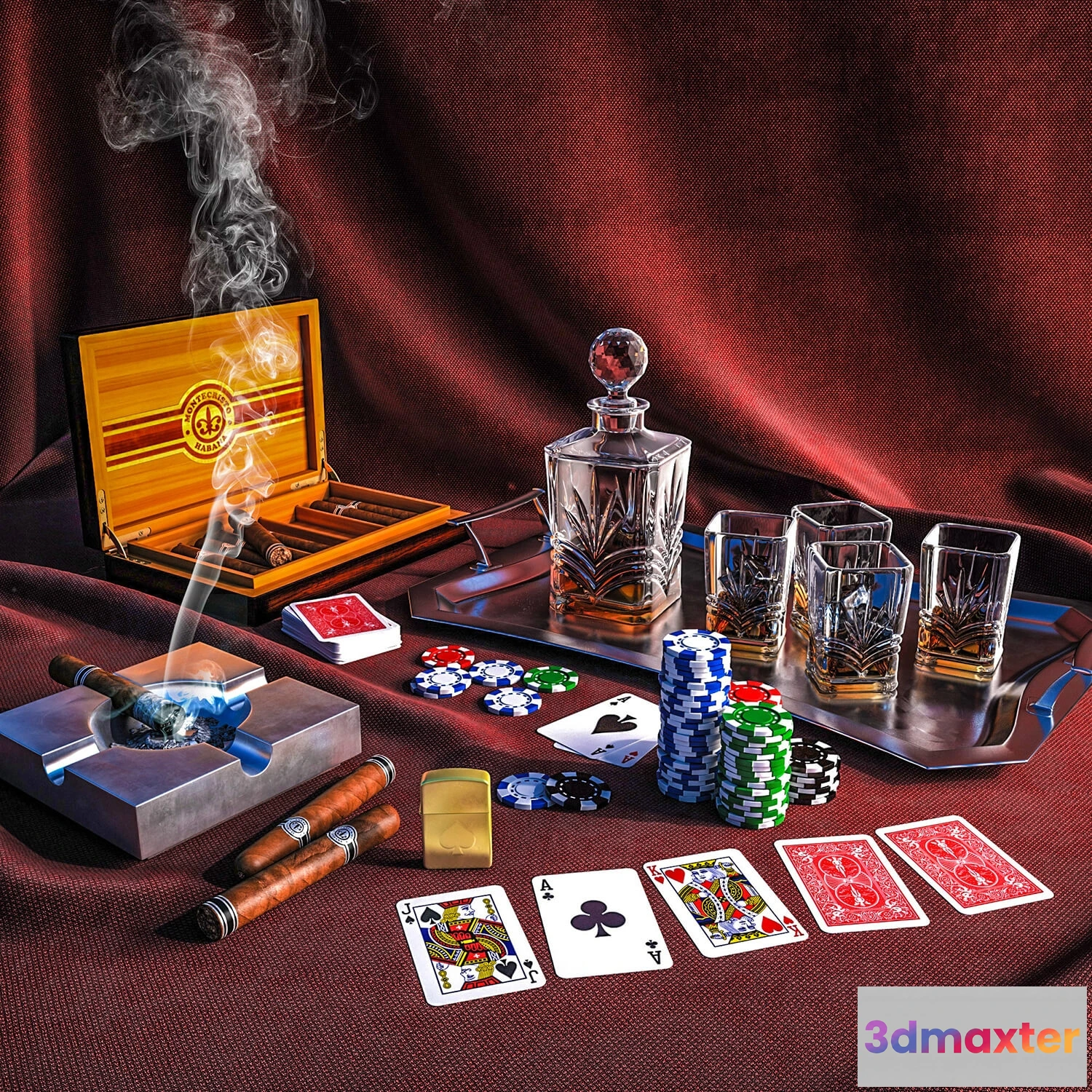 1598280 - decoration - Gentlemen set 3D Max