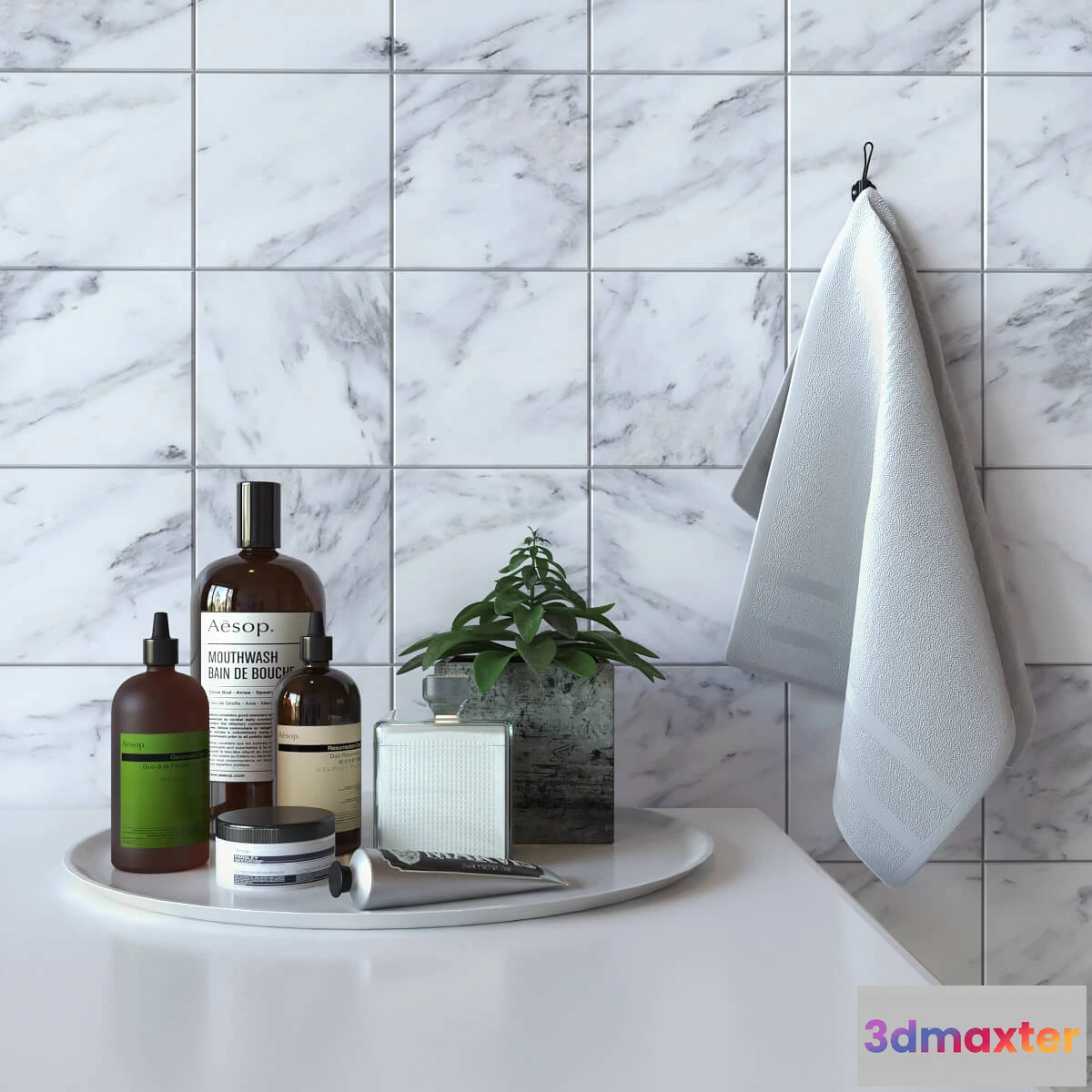 1598312 - decoration - Decoration set for bathroom AESOP 3D Max