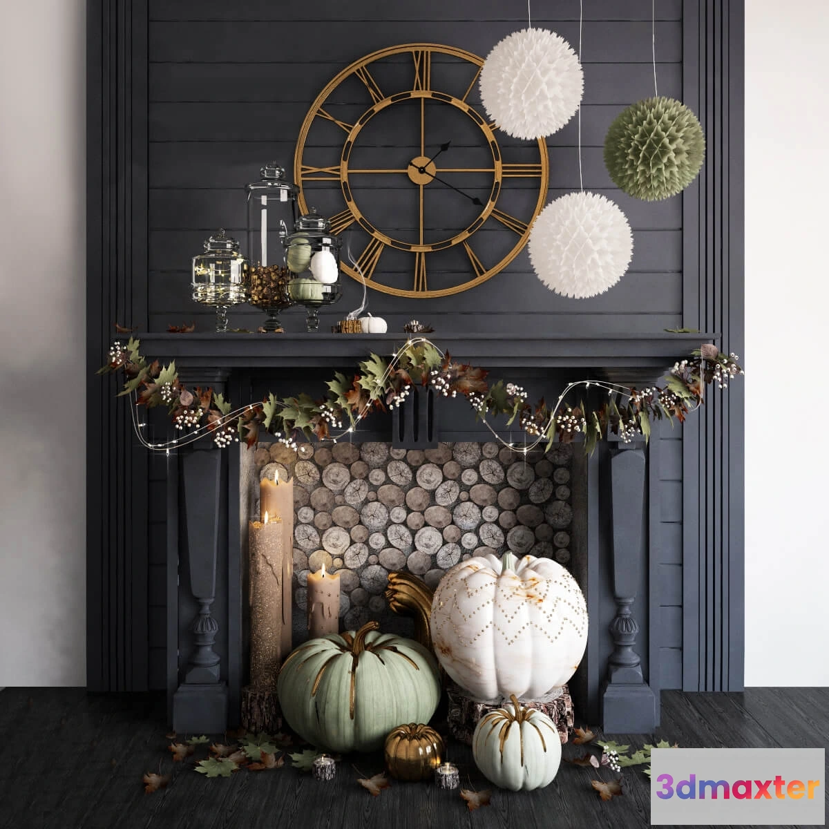 1598414 - decoration - Autumn decor set 3D Max