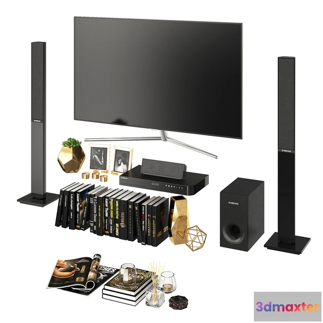 1598460 - decoration - Living room Black Gold 3D Max