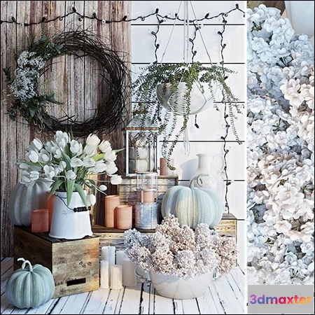 1598478 - decoration - Spring set 3D Max