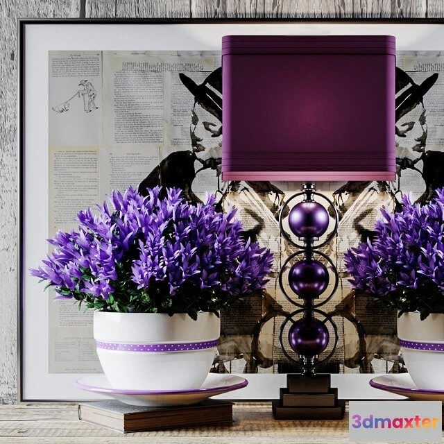 1598496 - decoration - Purple set 3D Max