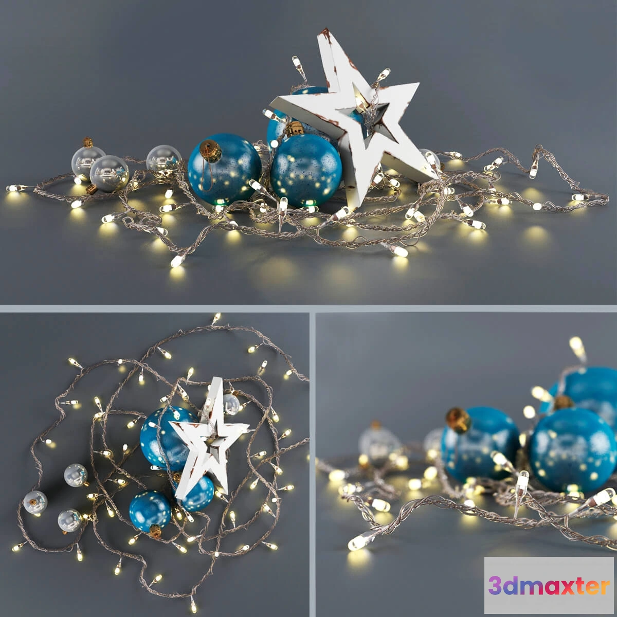 1598500 - decoration - Christmas set 62 3D Max