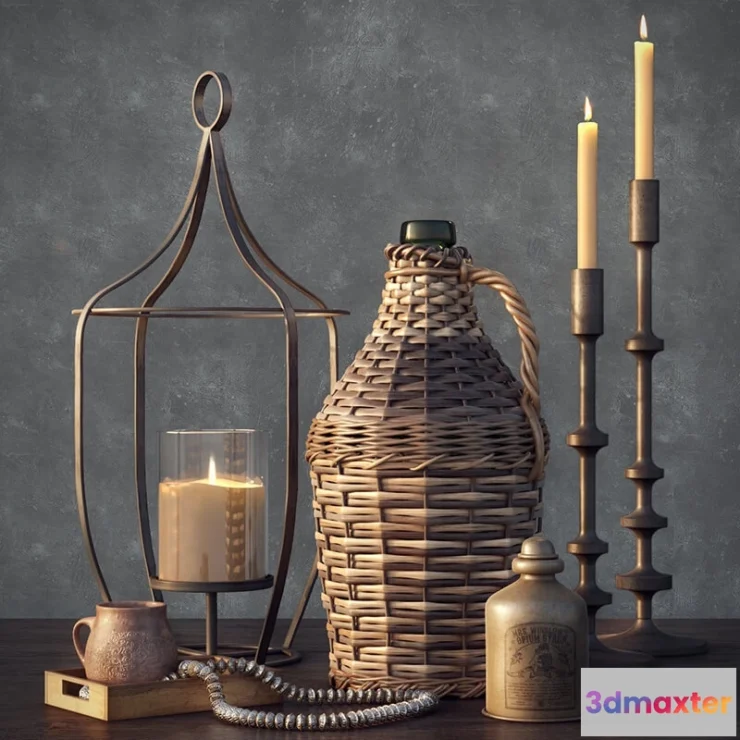 1598504 - decoration - PotteryBarn decoration set 3D Max