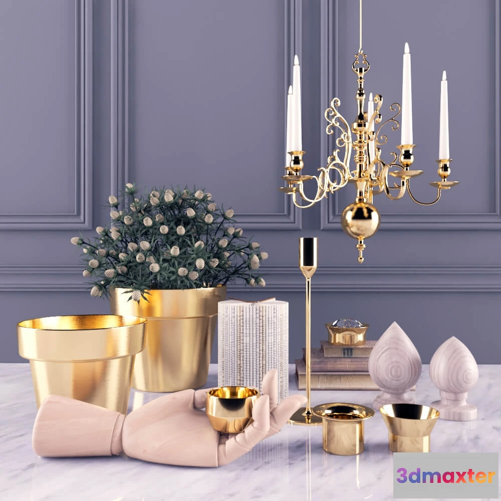 1598516 - decoration - Skultuna decor set 3D Max