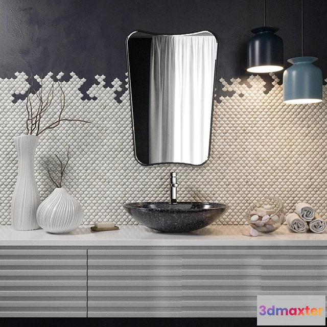 1598558 - decoration - Bath decoration  set  2 3D Max