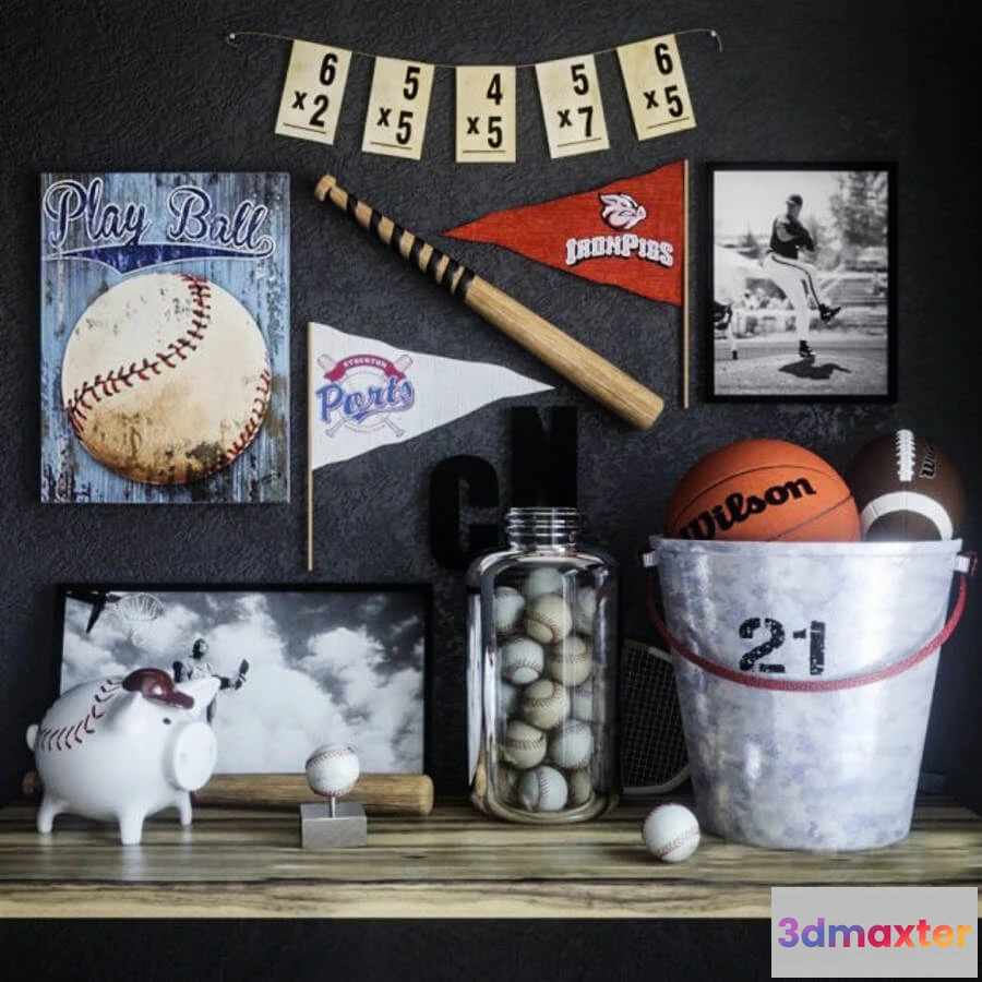 1598572 - decoration - Sport Set Boy 3D Max