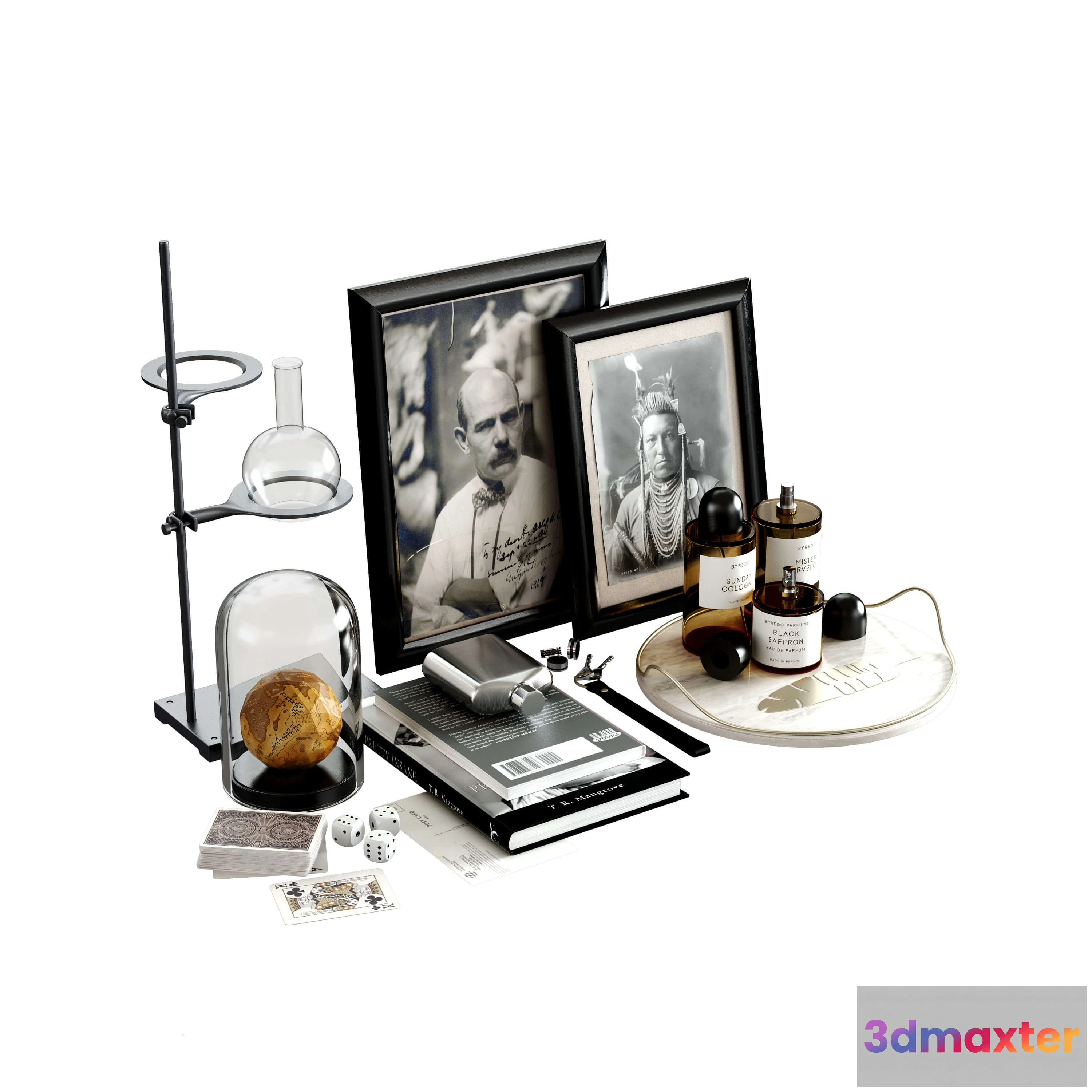 1598602 - decoration - Black Decorative Set 3D Max