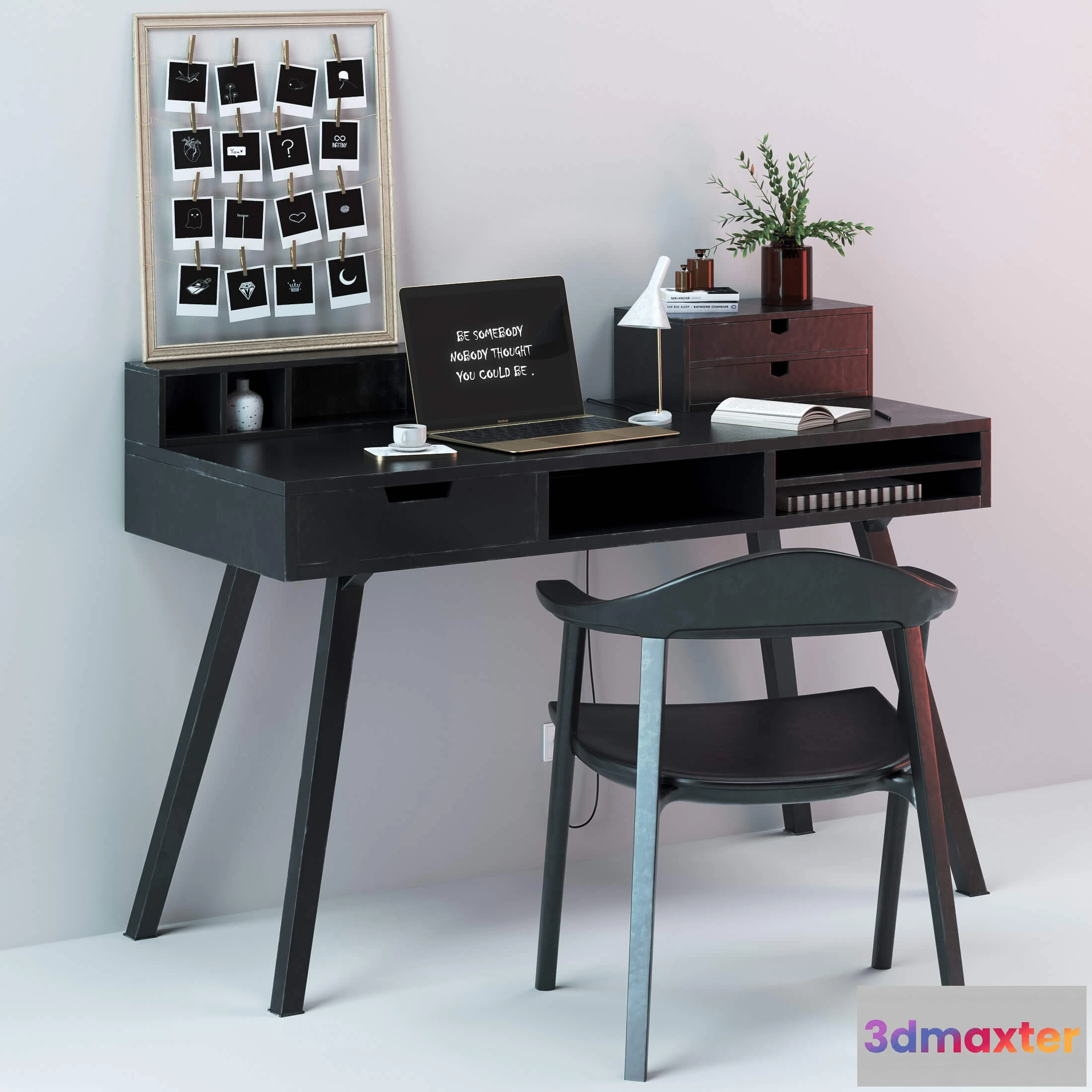 1598640 - decoration - Black Workspace 3D Max