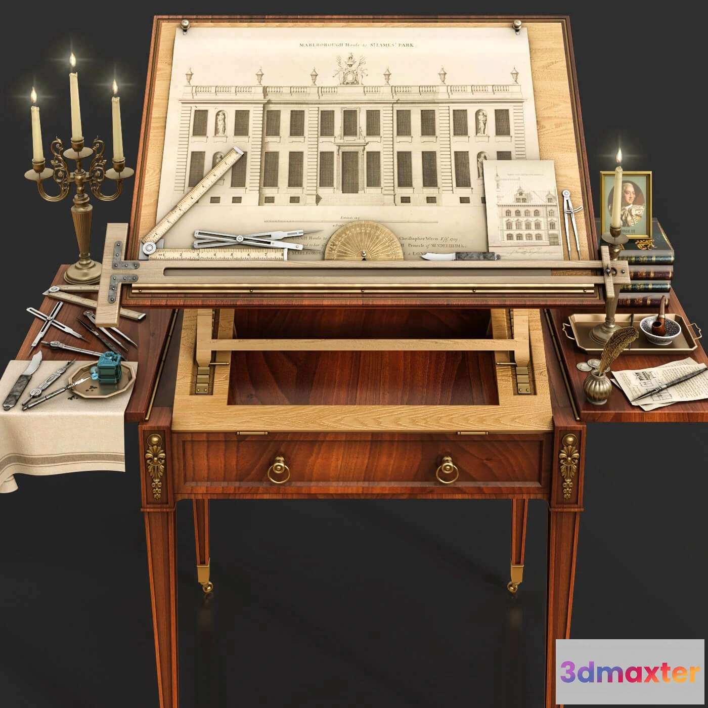 1598650 - decoration - Architectural workshop AD1790 3D Max