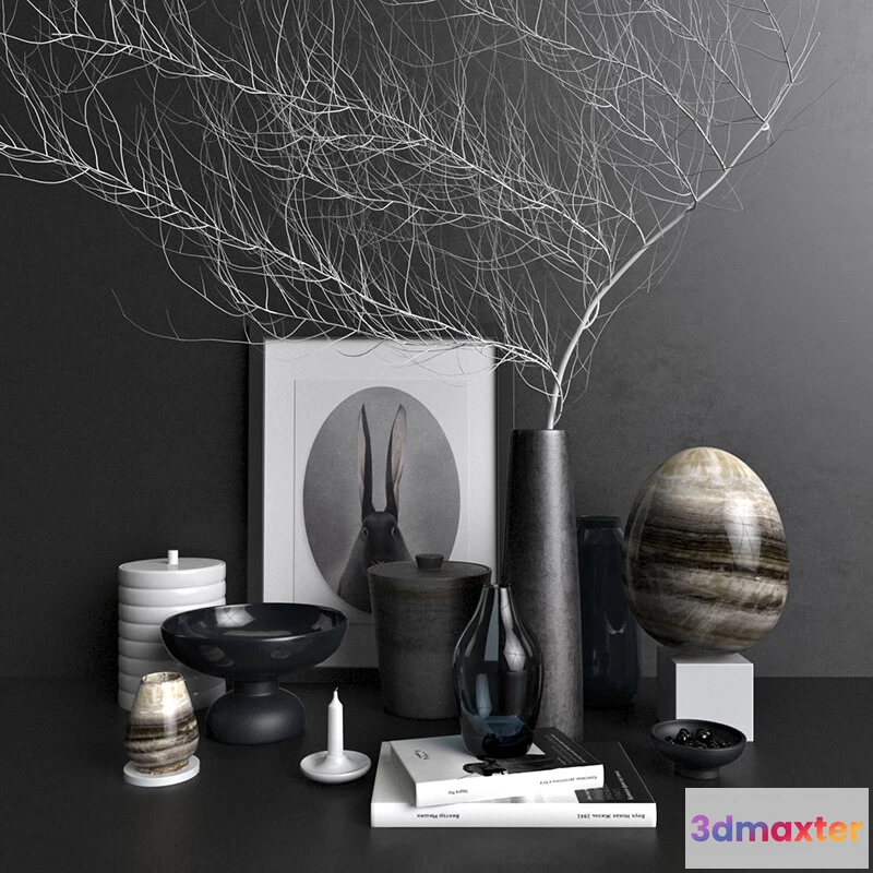 1598698 - decoration - Scandy  decorative set 3 3D Max
