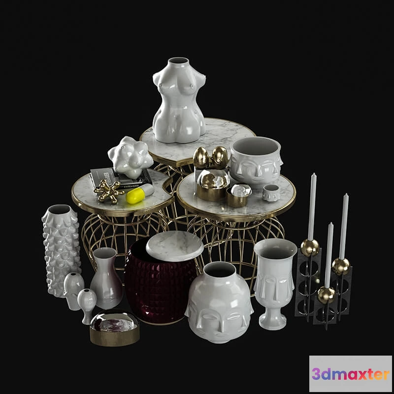 1598732 - decoration - Jonathan Adler Set 3D Max