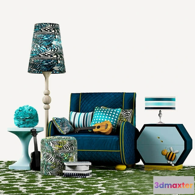 1598770 - decoration - Alta moda honey decorative set 3D Max