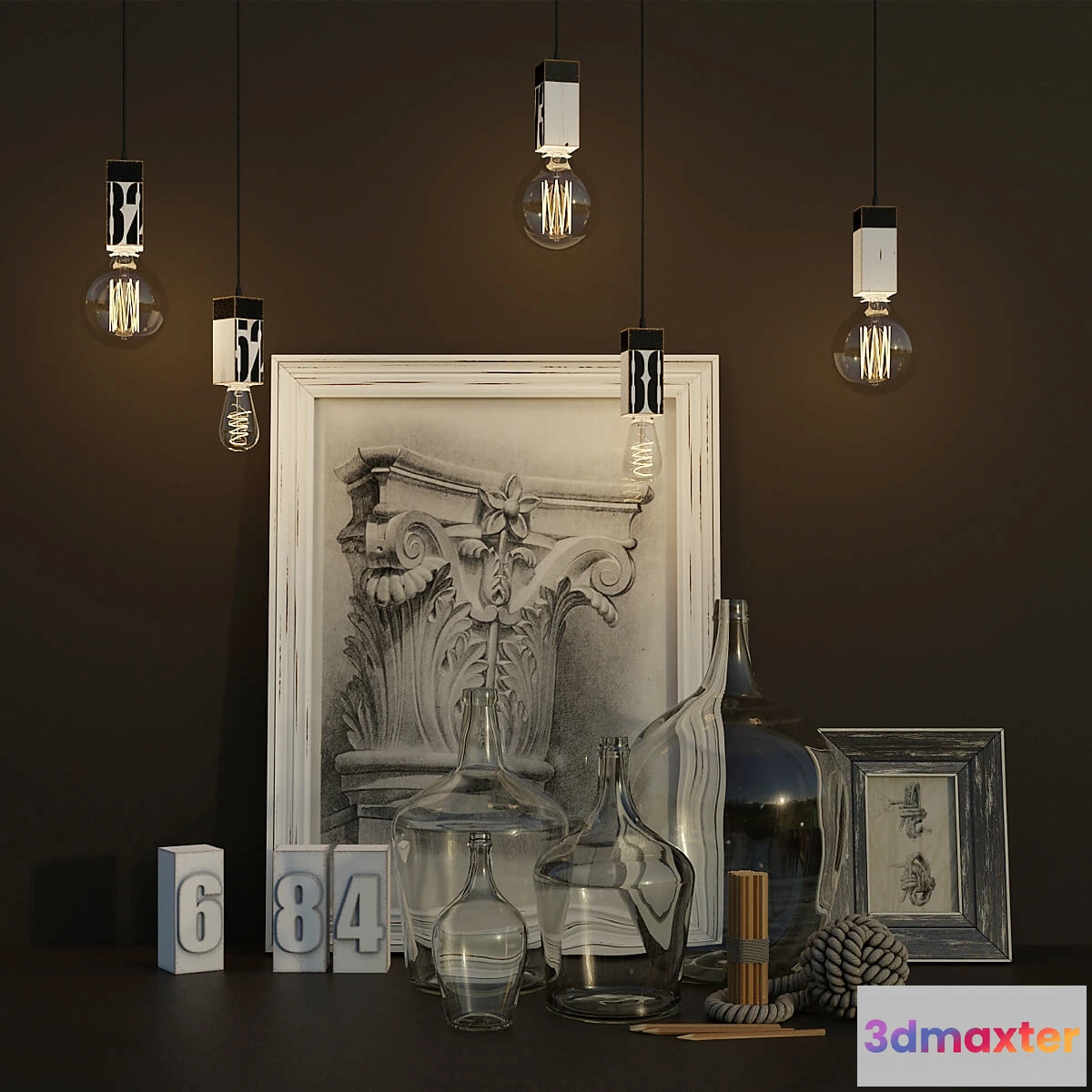 1598866 - decoration - Decorative set   5656 3D Max