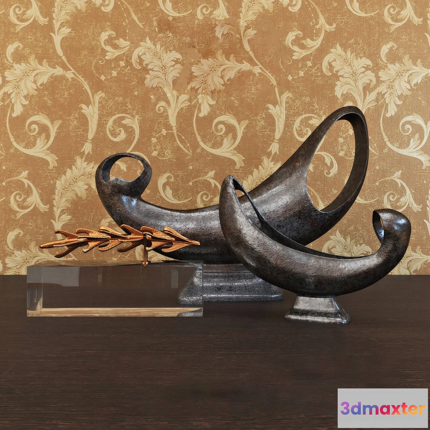 1598878 - decoration - Decorative set Alcobaca Compote 3D Max