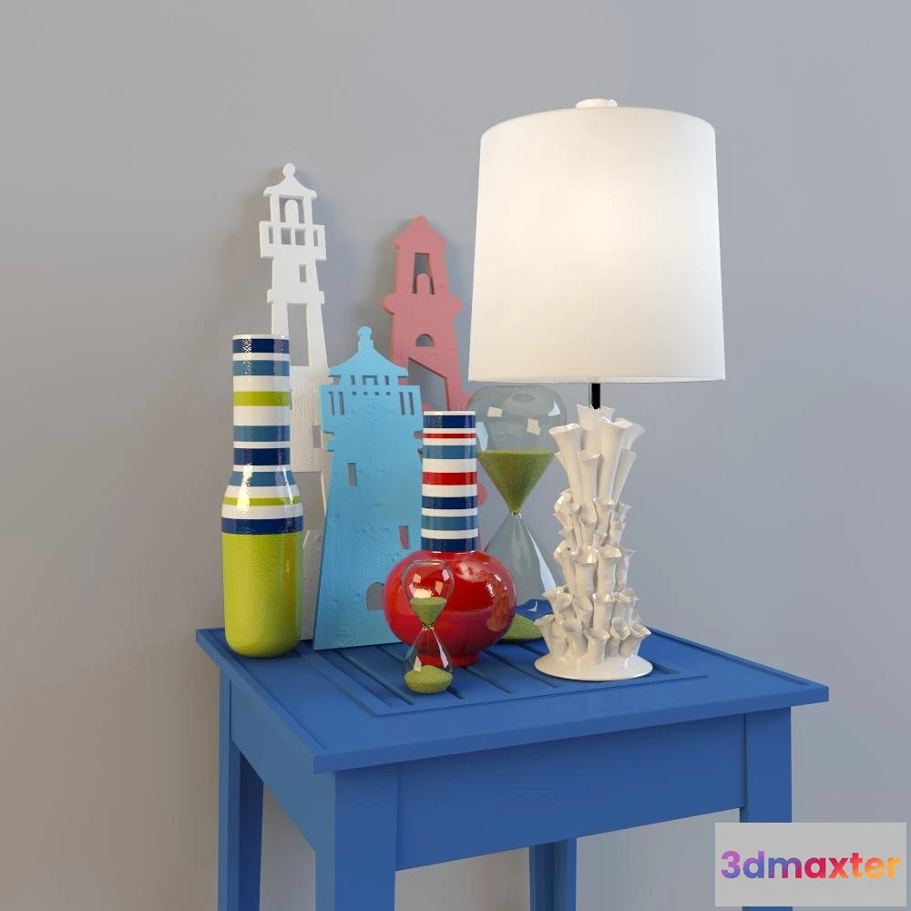 1598886 - decoration - Decorative set   123 3D Max