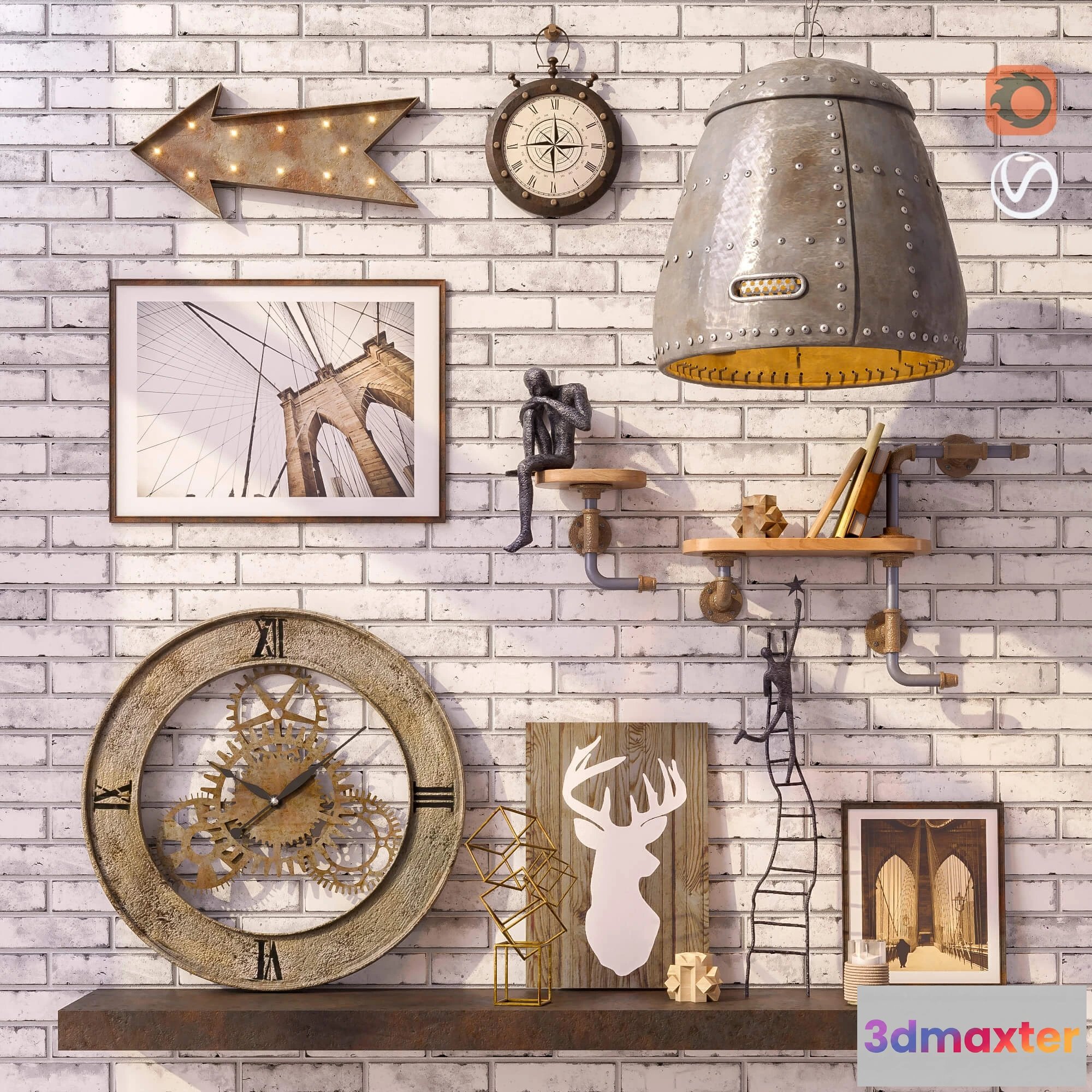 1598904 - decoration - Decorative set  0078 3D Max