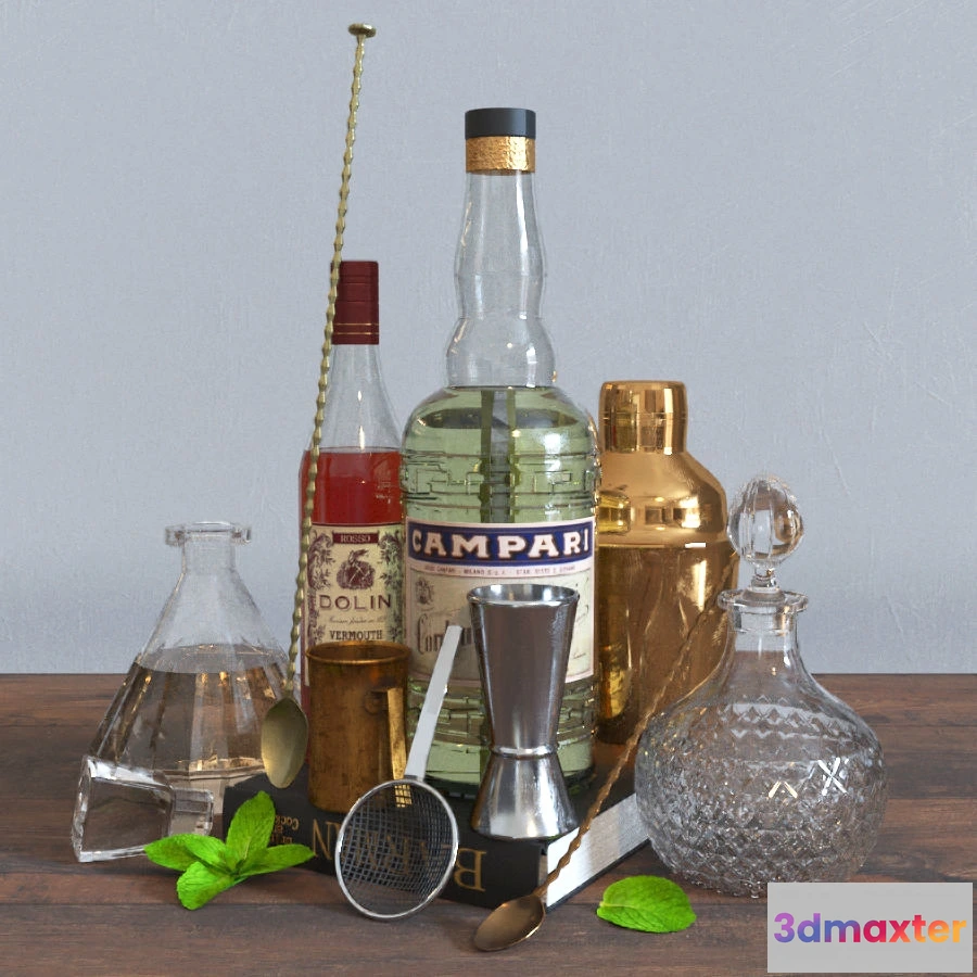 1598906 - decoration - Decorative set for a bar 3D Max