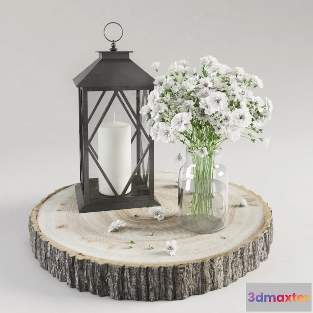 1599076 - decoration - Decor with flowers 3D Max