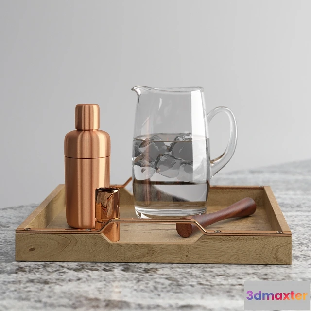 1599108 - decoration - copper_shaker_SET 3D Max