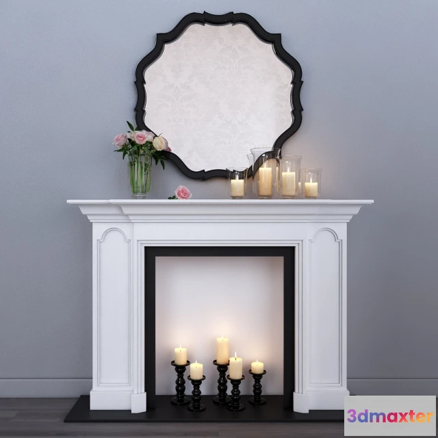 1599154 - decoration - Decorative fireplace 5 3D Max