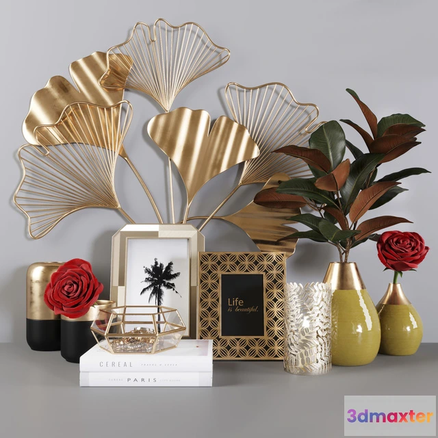 1599202 - decoration - DECORATIVE SET 17 1 3D Max