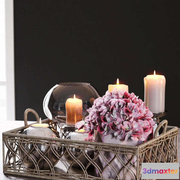 1599212 - decoration - Wicker tray 3D Max