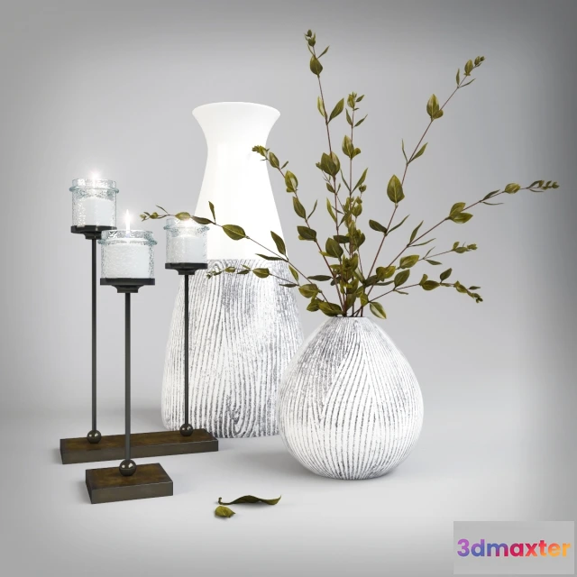 1599222 - decoration - Vase with branches 3D Max