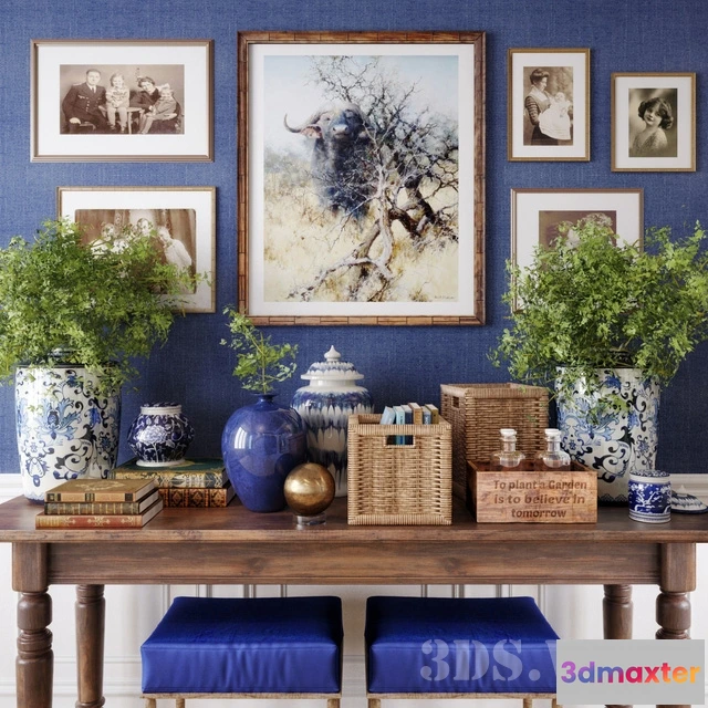 1599242 - decoration - Decorative console set 3D Max