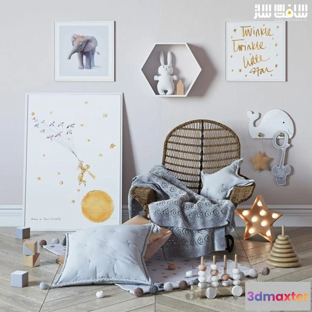 1599356 - decoration - Decorative set for baby 3D Max