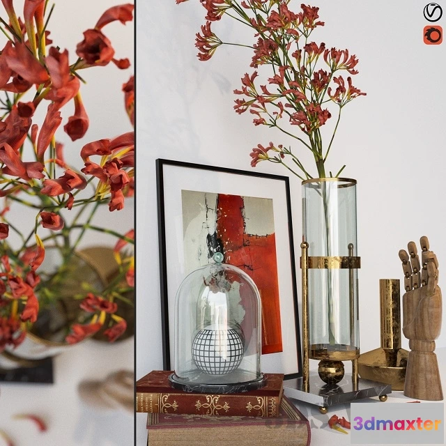 1599376 - decoration - Beautiful decorative set 3D Max