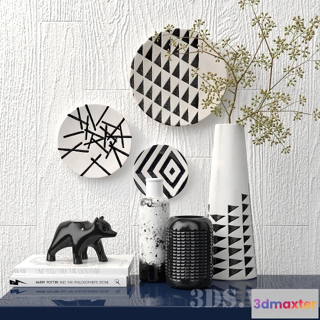 1599382 - decoration - Decorative set with bear 3D Max