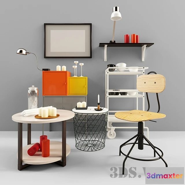 1599398 - decoration - IKEA set 3D Max