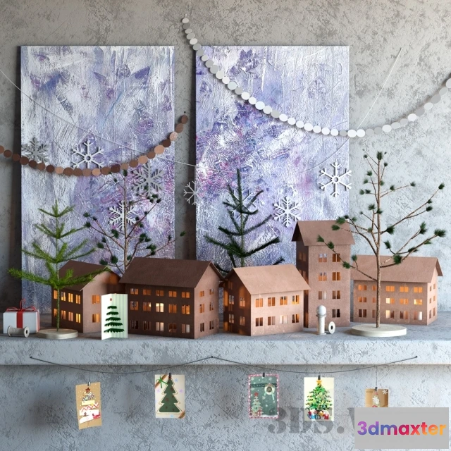 1599410 - decoration - New Year’s decor 3D Max