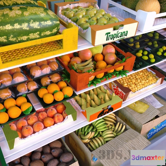 1599414 - decoration - Fruit kiosk 3D Max