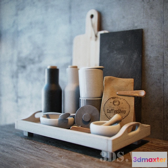 1599456 - decoration - Kitchen accessories 3D Max