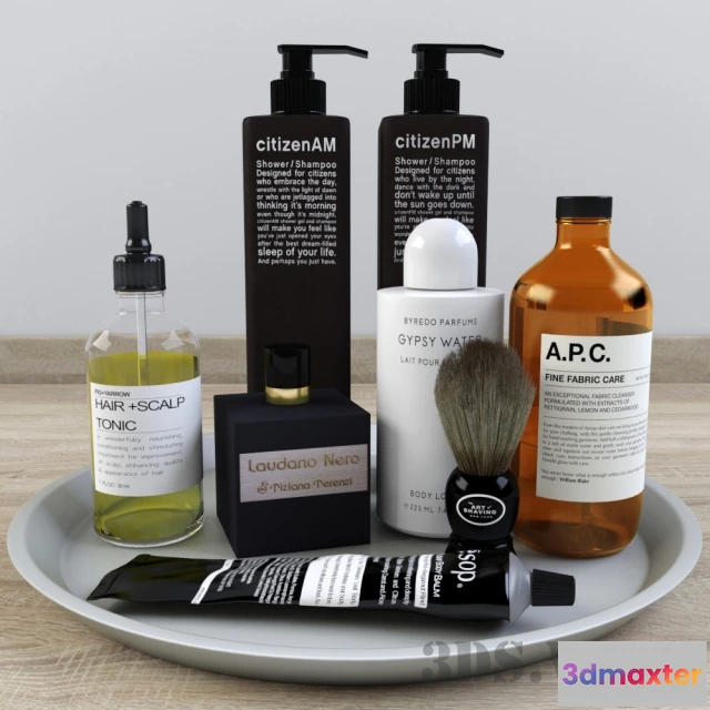 1599464 - decoration - Bath cosmetics set 3D Max