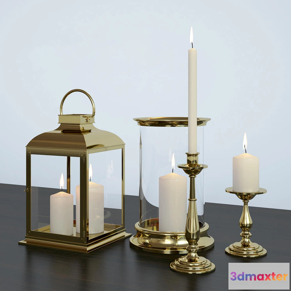 1599524 - decoration - Candles and candlesticks 3D Max