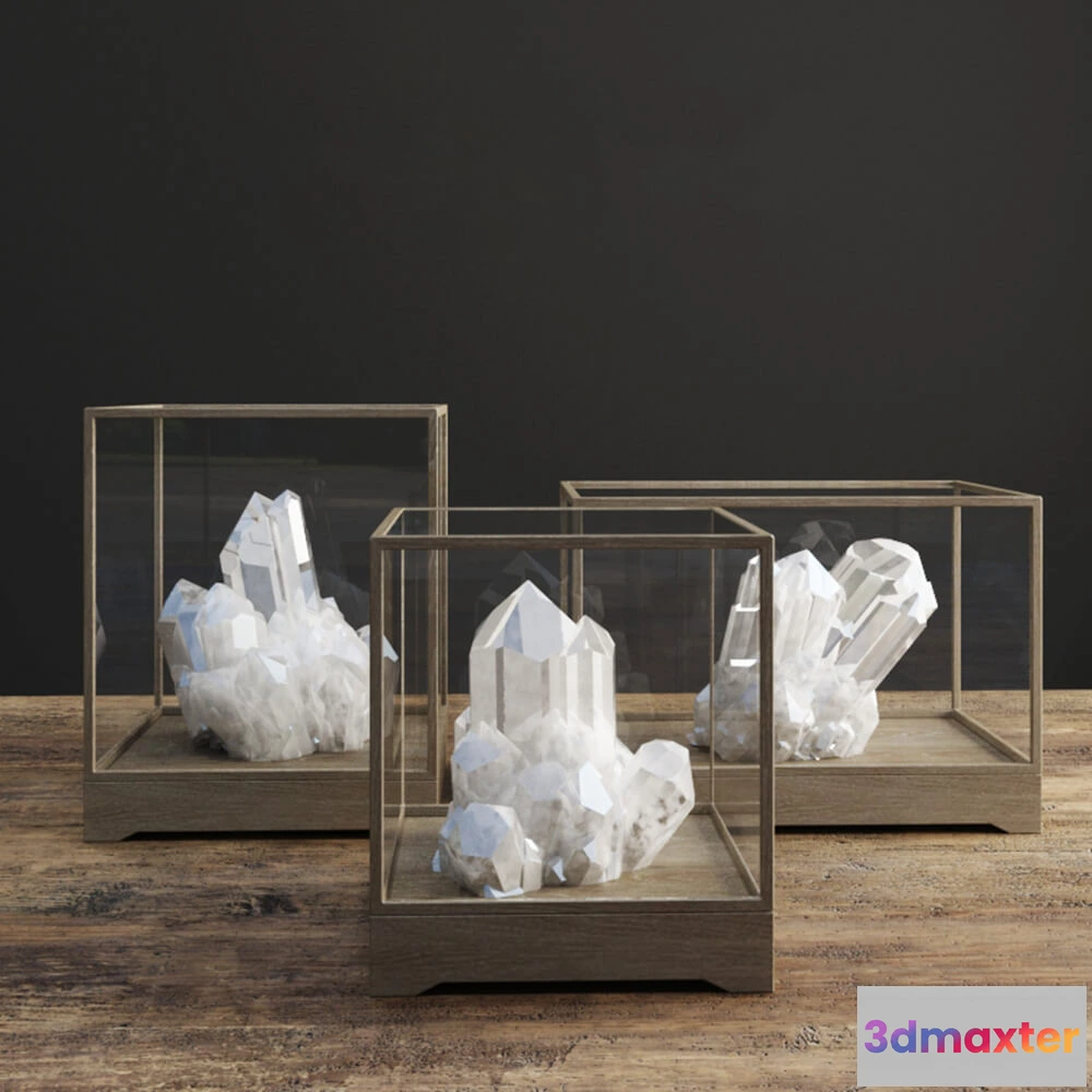 1599538 - decoration - RH Quartz crystal cluster 3D Max
