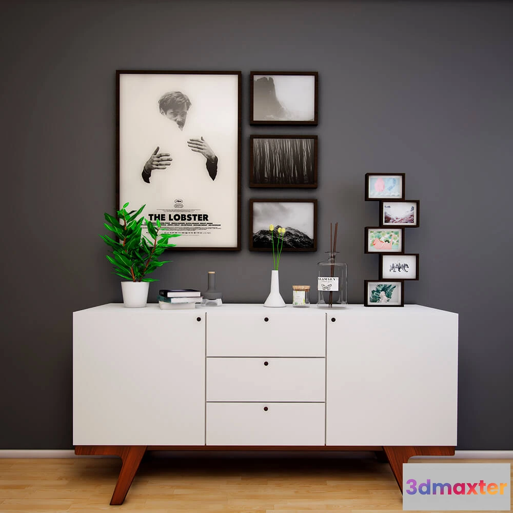 1599546 - decoration - Cabinet with different details 3D Max