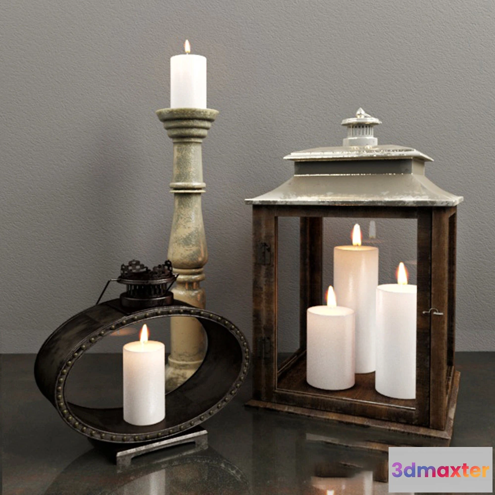1599564 - decoration - Candles and candlesticks 3D Max