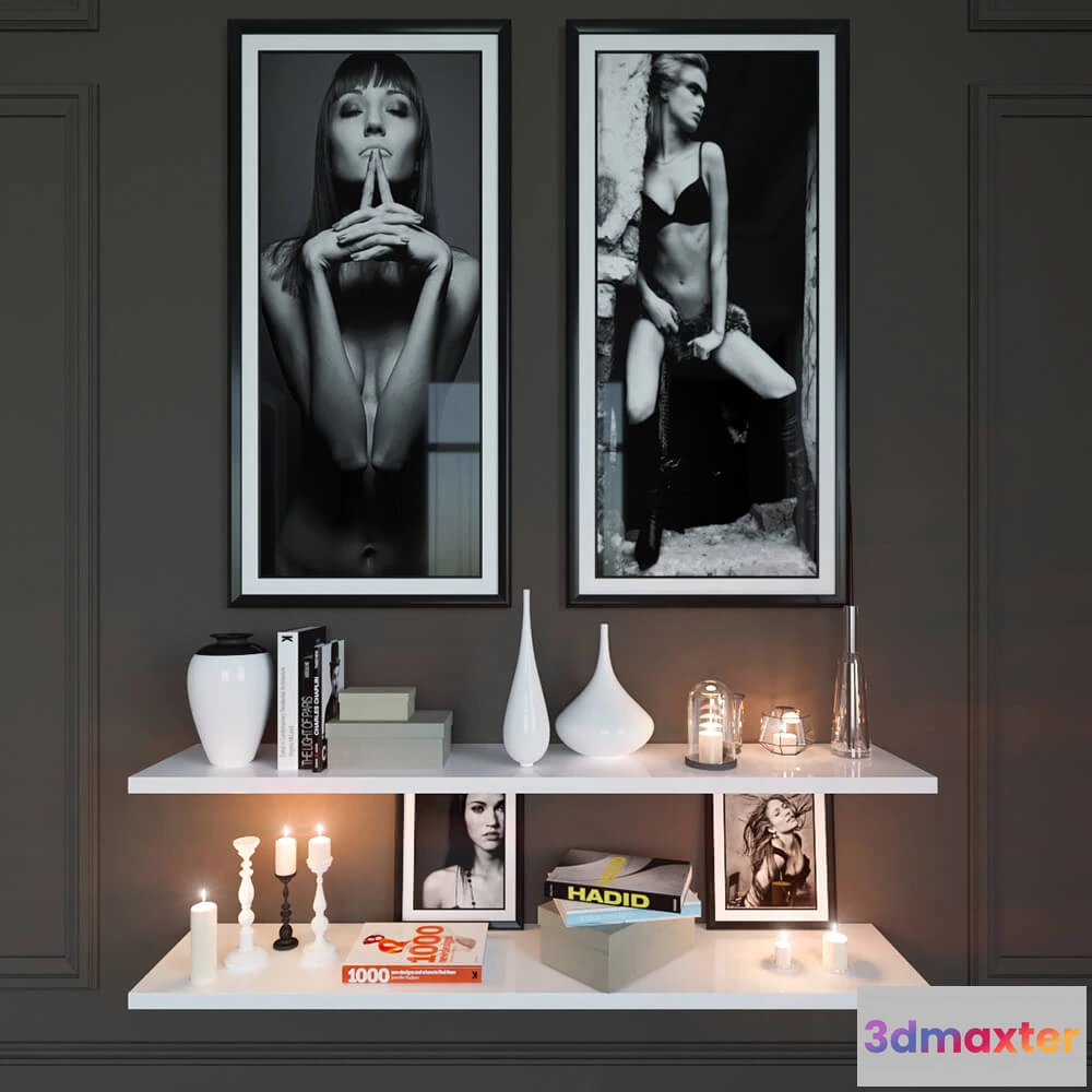 1599566 - decoration - Beautiful set for the interior 3D Max